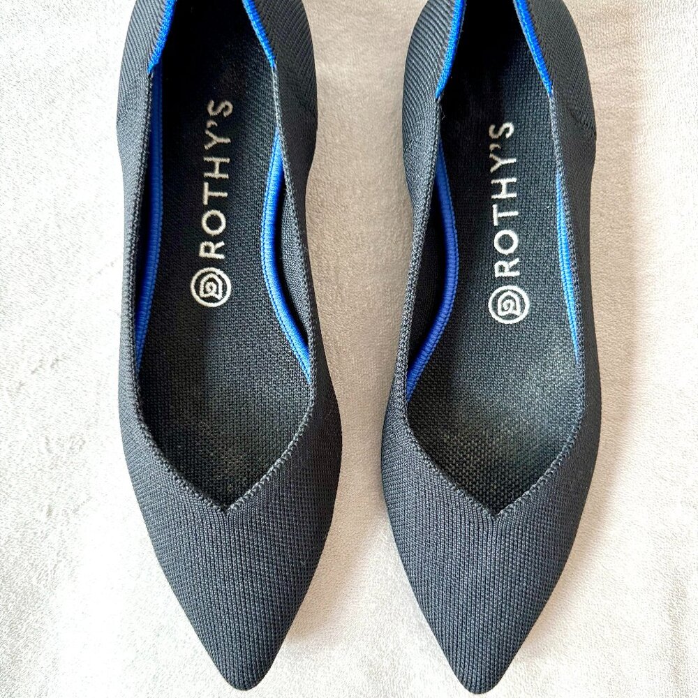 Rothy's Black and Blue Flats